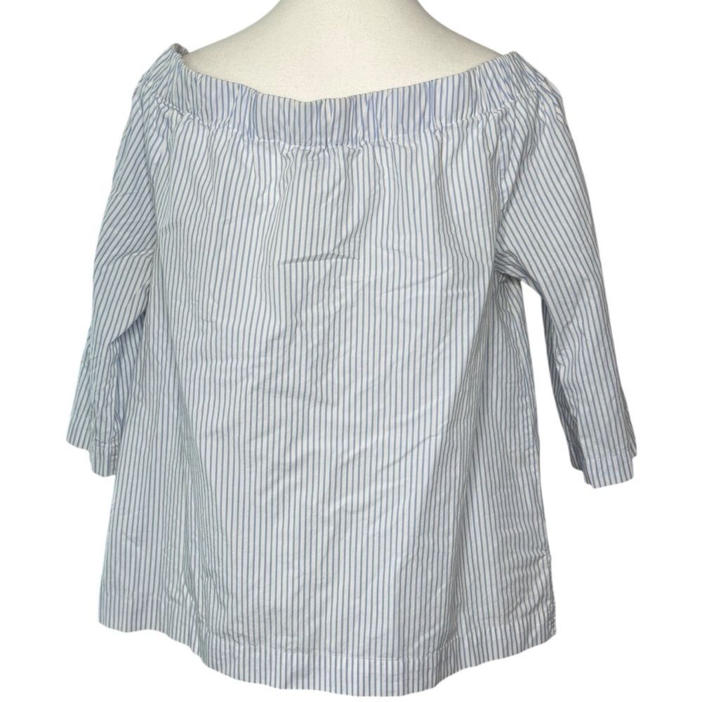 ▪️|EUC| MADEWELL Clean Off The Shoulder Top in Stripe - Picture 4 of 7